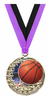 Basketball Blasting Stars Medal - 2.25 inch [MSSB2-BK]