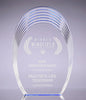 Acrylic Step Oval Award - 9.5x6.25x1.25 Blue [ARSO-9-BL]
