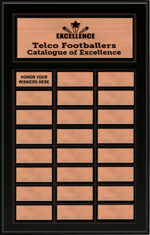 Matte Black Finish Perpetual Plaque [PPFP24-BLK]