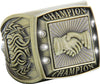 Championship Ring with Activity Insert- Handshake Gold [RGSJ-G-CHMP-HNDSHK]