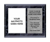 Black Marbleized Horizontal Photo Plaque [P325-H-BLK]