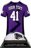 Soccer Jersey Colorix-T Acrylic Trophy- Purple [TACR7-JSY-SC-PRP-Q]
