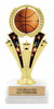 Basketball Trophy with Spinning Ball [TSB2D-BK]