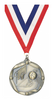 Basketball Banner Edge Medal [M2RE-BK]