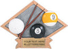 Billiards Dimensional Diamond Resin Trophy [RDJ4-BL]