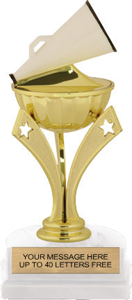 Cheer Triple Star Pedestal Trophy [TSTR6-CH] – Trophy Depot