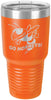 Polar Camel 30 oz. Ringneck Orange Vacuum Insulated Tumbler w/Clear Lid [TVIJ312]