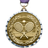 2.75 inch Tennis Diecast Medal with Diamond Cut Border [MM275DC-TN]
