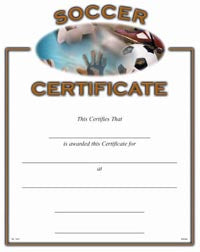 Sport Certificates: Soccer [SCTSC]