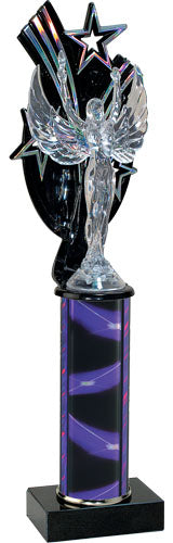 Triple Star Backdrop Trophy [TBC3B]