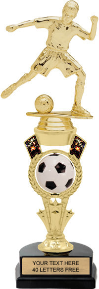 Soccer Trophy with Spinning Ball [TSB2DF3-SC]