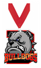 Bulldogs Mascot Colorix-M Acrylic Medal [MACR5-MSCT-BLDG-Q]
