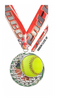 Softball Blasting Stars Medal - 2.25 inch [MSSB2-SB]
