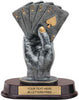 Hand of Cards Pewter Finish Resin Trophy [SGRCARD]