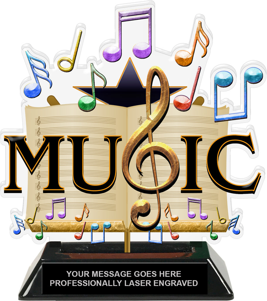 Music Colorix-T Acrylic Trophy [TACR6-MC-Q]