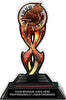 Piano Music Tribal Flames Colorix Acrylic Trophy- 7 inch [TACR7-TF-PNO-Q]