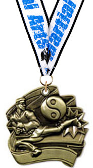 Martial Arts Sculpted 3D Medal [M25G-MA2]
