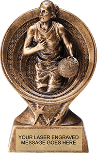 Basketball Female Saturn 6" Resin Trophy [RM26ST-BKF]