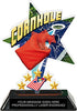 Cornhole Shattered Star Colorix Acrylic Trophy- 7 inch [TACR7-STR-CRNHL-Q]