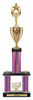 Two-Post Trophy w/ Rectangle/Oval Center Column w/ Cup [T3MC30]
