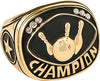 Bowling Champion Ring- Gold [RNGJ6-BW-G]
