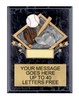 Baseball Color Diamond Plaque [P9RCD75-BS]