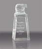 Crystal Tower Eagle Bust Award [CF68-8-EG-X]
