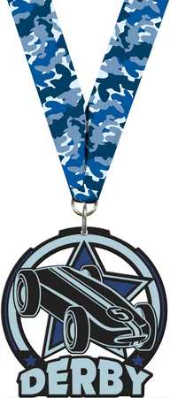 2.5" Derby Glow Medal [MGLW2-PNWD]