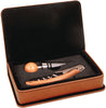 2 Piece Leatherette Wine Tool Set- Rawhide [WTS14J]