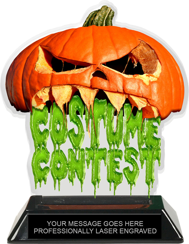 Halloween Jack-o-Lantern Costume Contest Colorix-T Acrylic Trophy - 6.25 inch [TACR6-HLWN-JAKCOS-Q]
