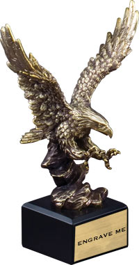 Gold Resin Eagle with open talons [EAG610]