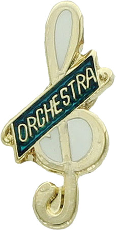 Orchestra G Clef Enameled Pin [PCM-MC-CLF-86]
