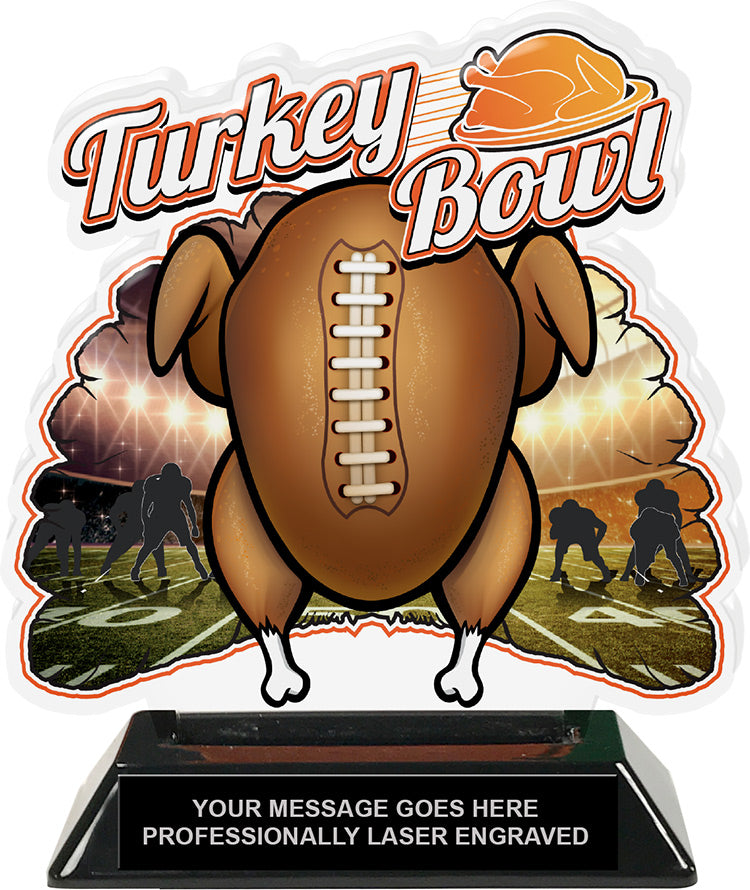 Turkey Bowl Cooked Colorix-T Acrylic Cut Out - 6.25 Inches [TACR6-TRKBWL2-Q]
