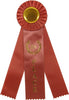 8th Place Triple Streamer Rosette Ribbon [R10R3-8TH]