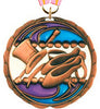 Dance Epoxy Color Medal - Bronze [MEC2-DC-B]