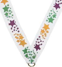 7/8 x 30 in. Stars Neck Ribbon [NKRB-1007]