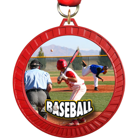 2.5" Red Sunray Medal [MSR25-RED]