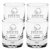 8 oz. Lead Free Crystal Double Scotch Glasses - Set of 4 [DWB737-4P]