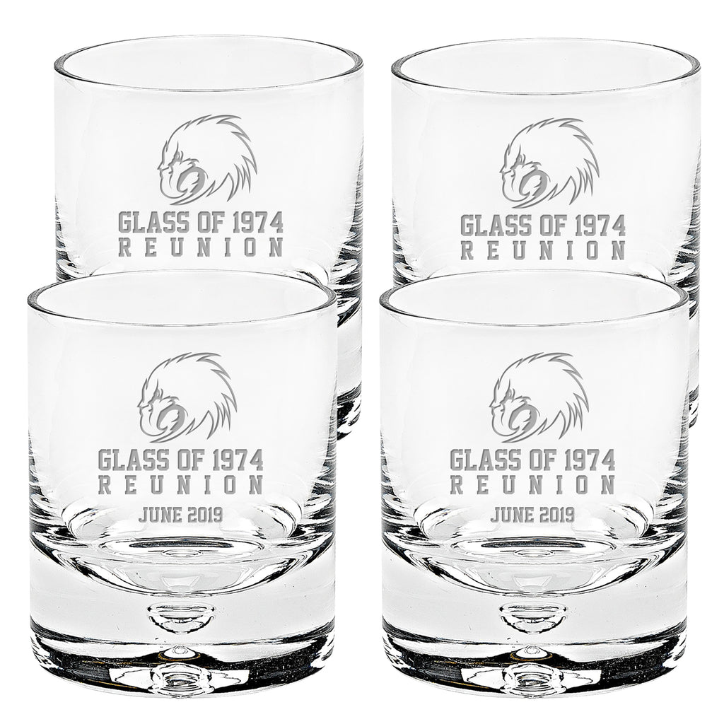 8 oz. Lead Free Crystal Double Scotch Glasses - Set of 4 [DWB737-4P]