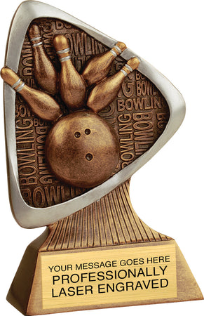 Bowling Triad Resin Trophy [RJTRD-BW]
