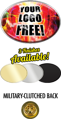 Oval Full Color Custom Pin [PCPD-OVL97-6]