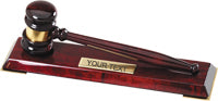 Rosewood Gavels in Presentation Boxes