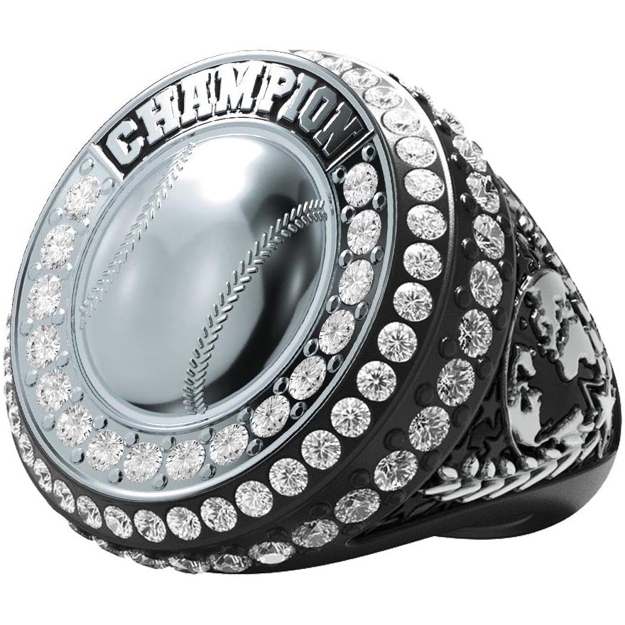 Baseball World Class Champion Ring - Black Nickel [RSWCG-BS-CMHP-K]