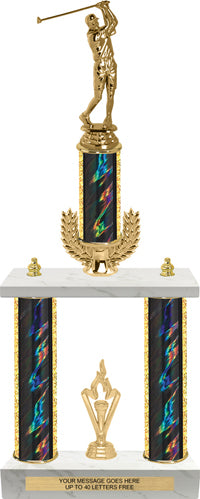 Two-Post with Wreath Riser Trophies