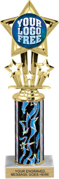 Shooting Star Custom Insert Trophy w/ Column [TXi12-C67] – Trophy Depot