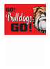 Bull Dog Mascot Yard Sign - 24 x 18 inch [YS2418-MSCT-BLDG]