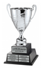 Silver Italian Perpetual Trophy Cup on Twin Tier Solid Wood Base 20