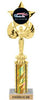 Winged Star Victory Custom Insert Trophy w/ Column - 10.5 inch [TXi10-J17]