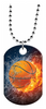 Basketball Lightning Monster Dog Tag [DTXL-BK-LGT]