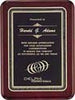 Black Stained Piano Finish Plaque with Florentine Border - 9